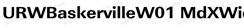 URWBaskervilleW01 MdXWide Regular字体转换